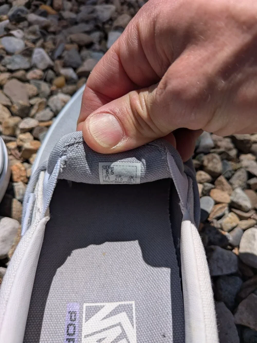 Vans Skate Slip-On Gray and Off-White